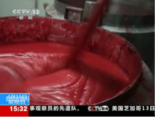 Collagen công nghiệp được nấu chảy, pha phẩm màu và hóa chất tẩy Collagen công nghiệp được nấu chảy, pha phẩm màu và hóa chất tẩy