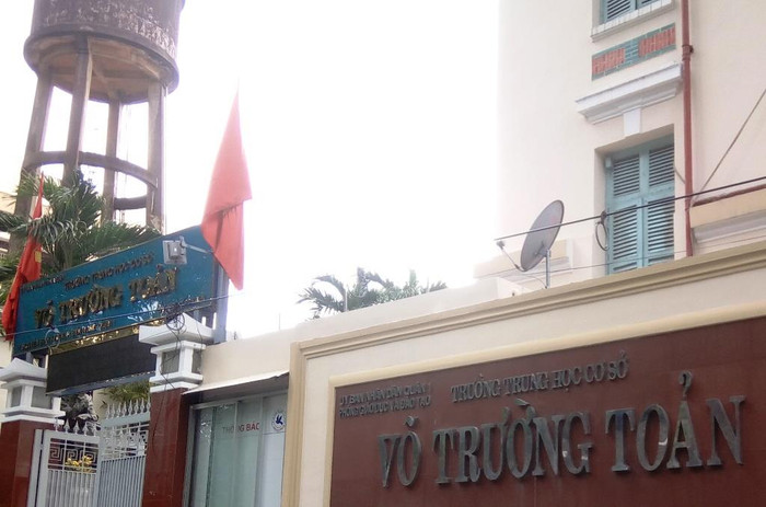 Trường Trung học cơ sở Võ Trường Toản. (Ảnh: H.L) Trường Trung học cơ sở Võ Trường Toản. (Ảnh: H.L)
