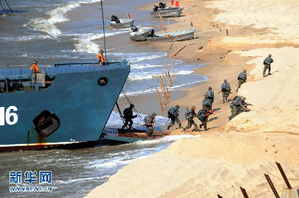 Trung Quốc tập trận đổ bộ, hình minh họa. Ảnh: Tân Hoa Xã. Trung Quốc tập trận đổ bộ, hình minh họa. Ảnh: Tân Hoa Xã.