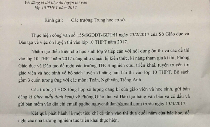 Văn bản của Phòng Giáo dục và Đào tạo Thành phố Hải Dương có nội dung phát hành sách kỹ năng là tiêu chí thi đua Văn bản của Phòng Giáo dục và Đào tạo Thành phố Hải Dương có nội dung phát hành sách kỹ năng là tiêu chí thi đua
