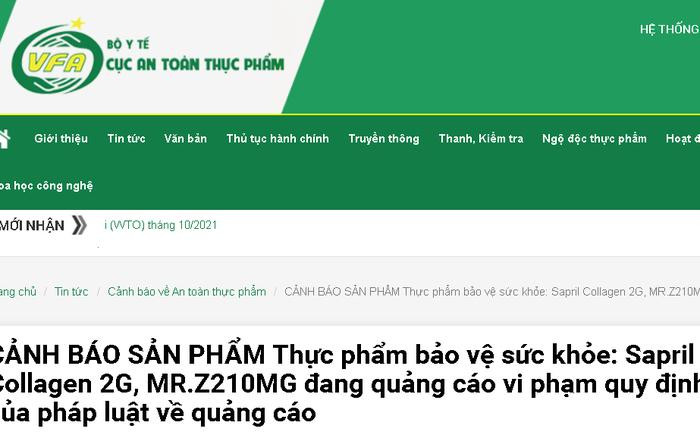 Cục An toàn thực phẩm (Bộ Y tế) phát đi cảnh báo về thực phẩm bảo vệ sức khỏe quảng cáo vi phạm quy định. Cục An toàn thực phẩm (Bộ Y tế) phát đi cảnh báo về thực phẩm bảo vệ sức khỏe quảng cáo vi phạm quy định.