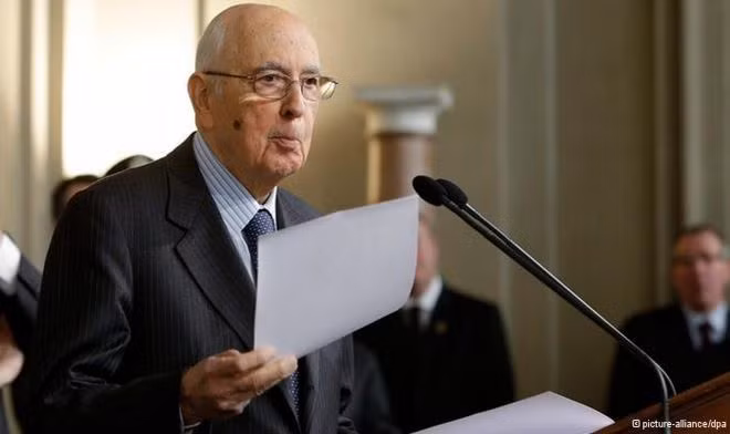 Cựu Tổng thống Italia Giorgio Napolitano. Ảnh: Aliance/DPA.