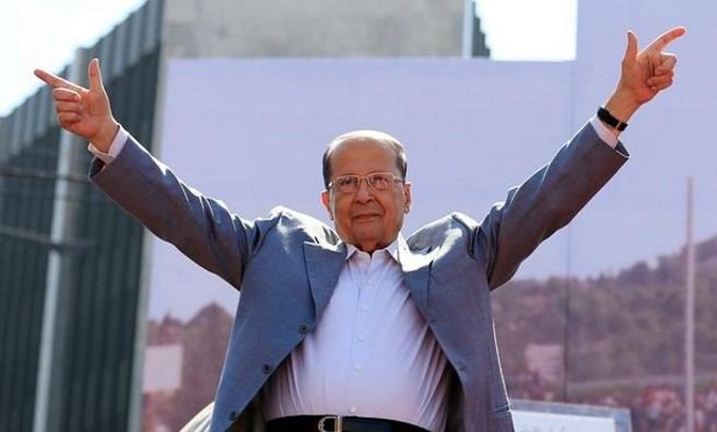 Tướng Michel Aoun. Ảnh: The Guardian.
