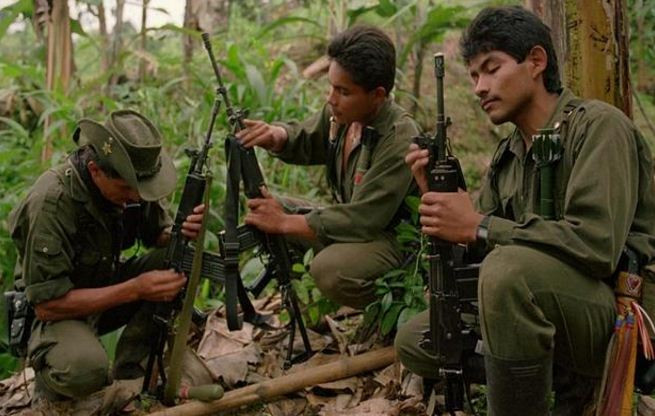 Lực lượng du kích FARC. Ảnh: AP. Lực lượng du kích FARC. Ảnh: AP.