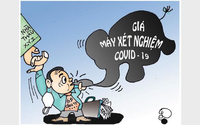 Mọi hành vi móc ngoặc trục lợi trong dịch COVID - 19 đều đáng lên án. Tranh minh họa: Báo Nhân dân