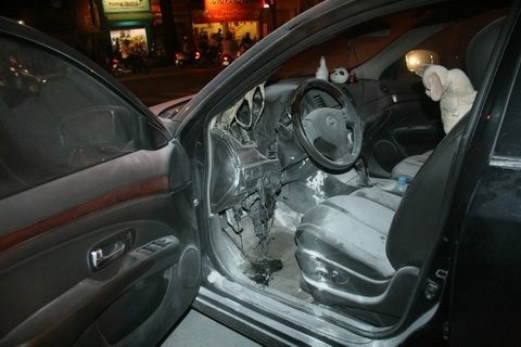 Khu vực vôlăng bị cháy rụi (Ảnh VNN). Khu vực vôlăng bị cháy rụi (Ảnh VNN).