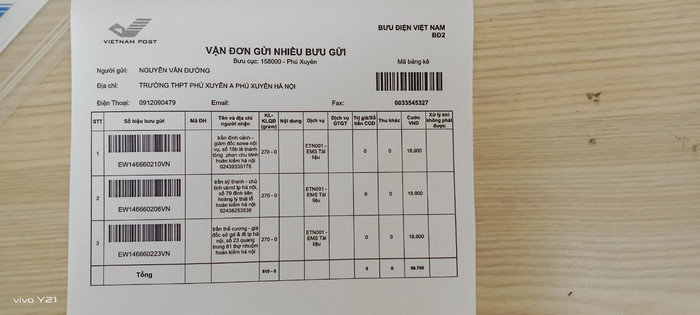 Thầy Đường cho biết, đã gửi tâm thư tới Chủ tịch Ủy ban nhân dân Thành phố Hà Nội, Sở Nội vụ Hà Nội, Sở Giáo dục và Đào tạo Hà Nội. Ảnh: Thầy Đường cung cấp Thầy Đường cho biết, đã gửi tâm thư tới Chủ tịch Ủy ban nhân dân Thành phố Hà Nội, Sở Nội vụ Hà Nội, Sở Giáo dục và Đào tạo Hà Nội. Ảnh: Thầy Đường cung cấp