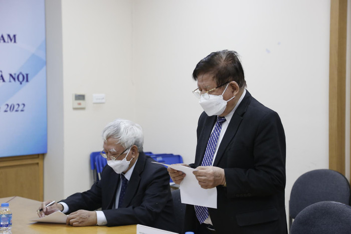 Phó Giáo sư Trần Xuân Nhĩ - Phó Chủ tịch thường trực Hiệp hội Các trường đại học, cao đẳng Việt Nam phát biểu tại buổi lễ. (Ảnh: Hoài Ân) Phó Giáo sư Trần Xuân Nhĩ - Phó Chủ tịch thường trực Hiệp hội Các trường đại học, cao đẳng Việt Nam phát biểu tại buổi lễ. (Ảnh: Hoài Ân)