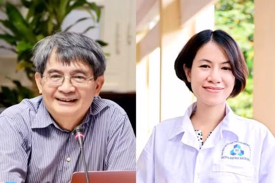 Hai nhà khoa học đoạt Giải thưởng Tạ Quang Bửu 2022. (Nguồn: NAFOSTED)