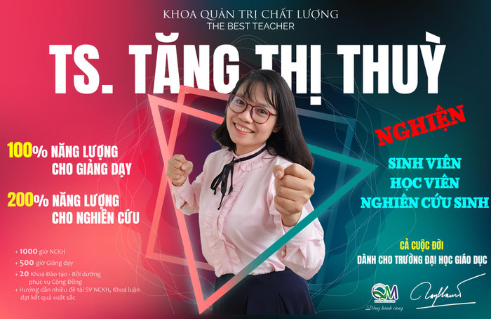 Tiến sĩ Tăng Thị Thùy - giảng viên Khoa Quản trị Chất lượng Tiến sĩ Tăng Thị Thùy - giảng viên Khoa Quản trị Chất lượng