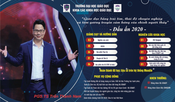 Phó Giáo sư. Tiến sĩ Trần Thành Nam - giảng viên Khoa Các Khoa học Giáo dục Phó Giáo sư. Tiến sĩ Trần Thành Nam - giảng viên Khoa Các Khoa học Giáo dục