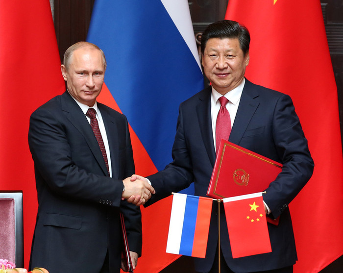 Tổng thống Nga Putin và Chủ tịch Trung Quốc Tập Cận Bình, ảnh: Tân Hoa Xã. Tổng thống Nga Putin và Chủ tịch Trung Quốc Tập Cận Bình, ảnh: Tân Hoa Xã.