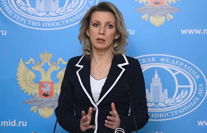 Người phát ngôn Bộ Ngoại giao Nga, Maria Zakharova, ảnh: TASS. Người phát ngôn Bộ Ngoại giao Nga, Maria Zakharova, ảnh: TASS.