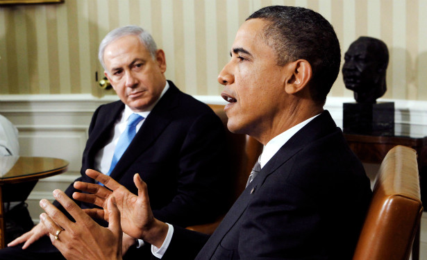 Tổng thống Obama cảnh báo sẽ tấn công Iran. Ảnh: BBC Tổng thống Obama cảnh báo sẽ tấn công Iran. Ảnh: BBC