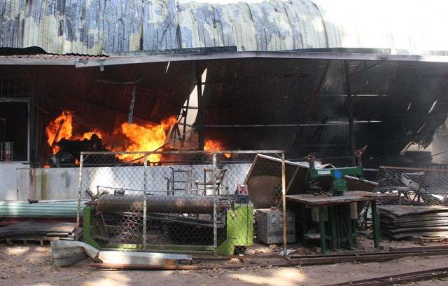 Hiện trường vụ cháy Hiện trường vụ cháy