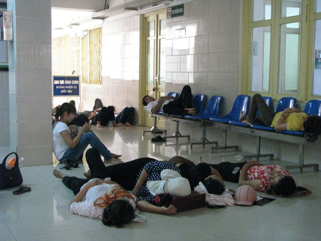 Phần đông là những người phụ nữ và trẻ em.