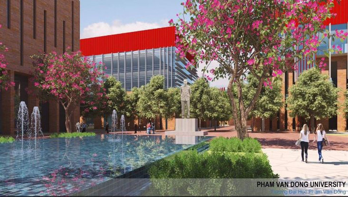 Hình ảnh đồ họa Công viên Phạm Văn Đồng trong đề án mới của Nguyễn Hoàng Group về xã hội hóa Trường Đại học Phạm Văn Đồng đã trình lãnh đạo tỉnh. Nguồn: NHG. Hình ảnh đồ họa Công viên Phạm Văn Đồng trong đề án mới của Nguyễn Hoàng Group về xã hội hóa Trường Đại học Phạm Văn Đồng đã trình lãnh đạo tỉnh. Nguồn: NHG.