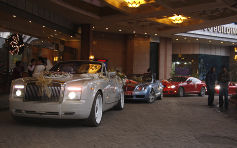 Lễ cưới diễn ra tại khách sạn Melia. Ảnh: Quyền Anh, VnExpress