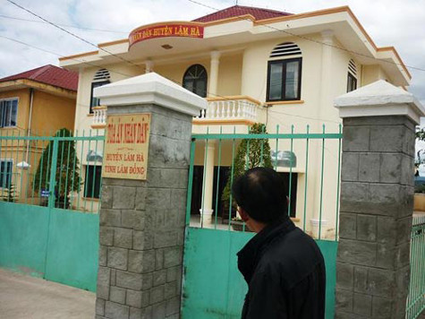 TAND huyện Lâm Hà - nơi diễn ra vụ đánh bạc
