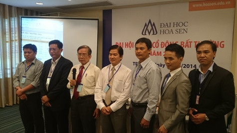 ĐHĐCĐ đã bầu ra được 7 thành viên HĐQT và PGS.TS Lưu Tiến Hiệp là Chủ tịch HĐQT. ĐHĐCĐ đã bầu ra được 7 thành viên HĐQT và PGS.TS Lưu Tiến Hiệp là Chủ tịch HĐQT.