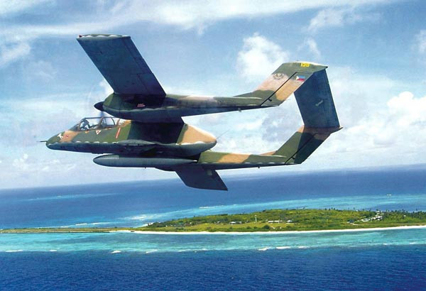 Máy bay trinh sát tấn công Bronco OV-10 của Philippines (hình minh họa) Máy bay trinh sát tấn công Bronco OV-10 của Philippines (hình minh họa)