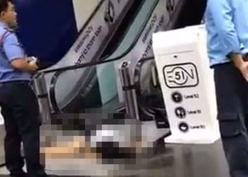 Hiện trường xảy ra vụ việc. Ảnh: Cắt từ clip trên mạng xã hội.