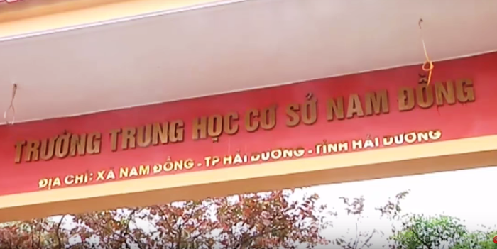 Trường trung học cơ sở Nam Đồng, Hải Dương, nơi xảy ra việc dạy học kỳ lạ. (Ảnh: LC) Trường trung học cơ sở Nam Đồng, Hải Dương, nơi xảy ra việc dạy học kỳ lạ. (Ảnh: LC)