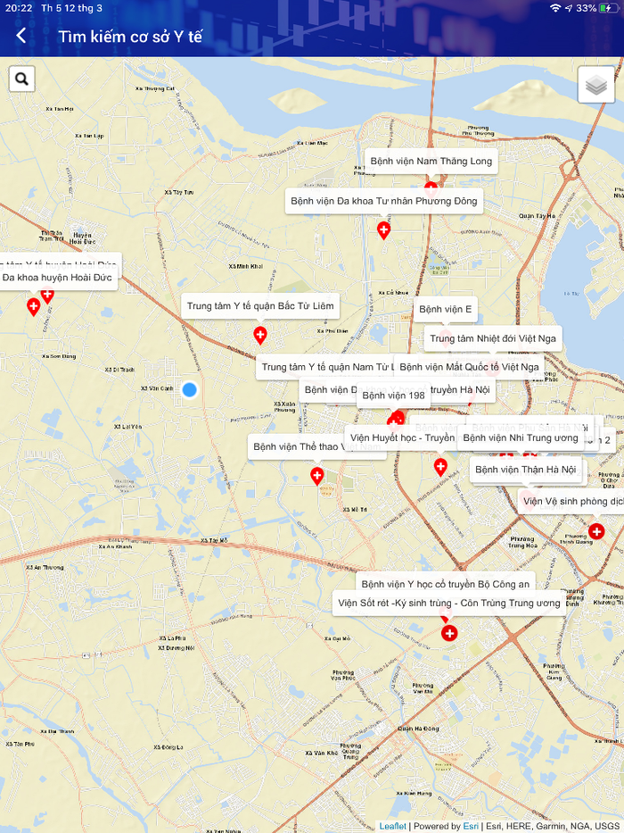 Anh Dũng chia sẻ hiển thị thông tin các cơ sở y tế gần nơi anh cư trú. Anh Dũng chia sẻ hiển thị thông tin các cơ sở y tế gần nơi anh cư trú.