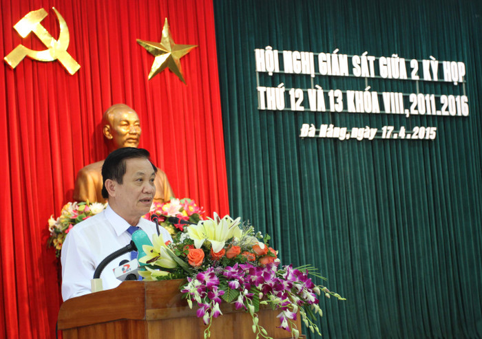 Bí thư Thành ủy Đà Nẵng Trần Thọ: "Đã có lần tôi đã nói với lãnh đạo thành phố là tôi sẵn sàng nhận trách nhiệm về việc này đối với Chính phủ, với Trung ương". Ảnh Thùy Linh