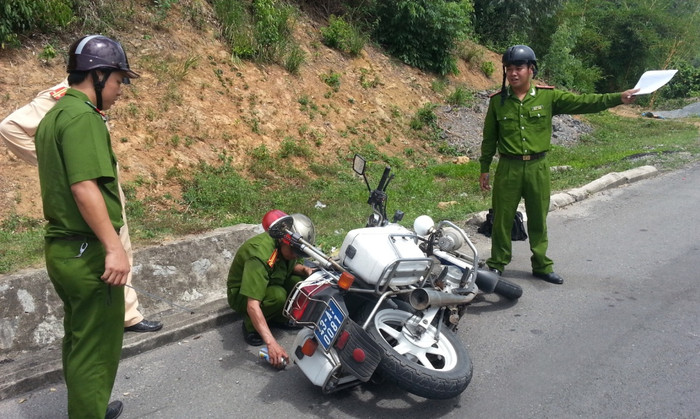 Hiện trường vụ việc. Ảnh H.Q Hiện trường vụ việc. Ảnh H.Q