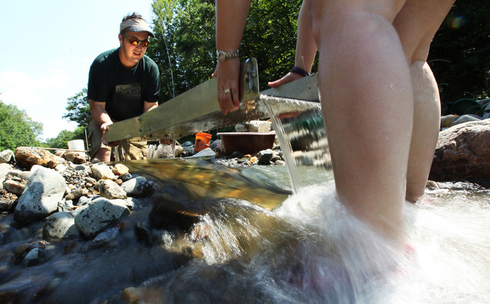 Vợ chồng cùng đãi vàng Vợ chồng cùng đãi vàng