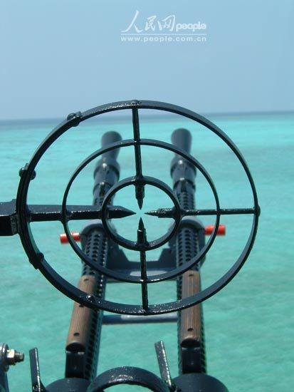 Hỏa lực phòng không quân Trung Quốc đặt trên Đá Gạc Ma