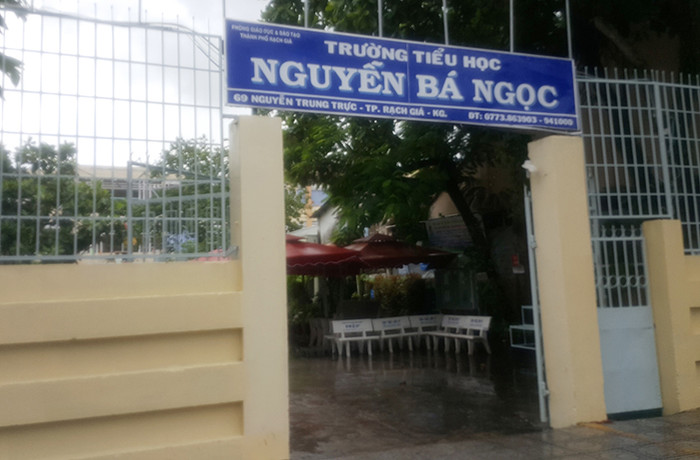 Trường Tiểu học Nguyễn Bá Ngọc. (Ảnh: M.A)