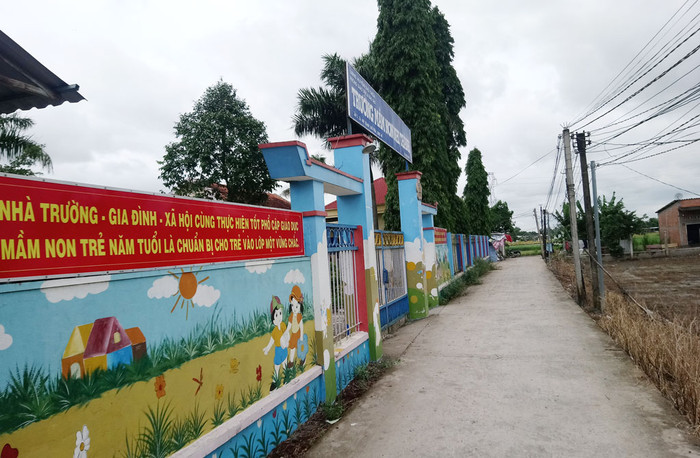 Trường Mần non Nhị Thành. (Ảnh: Báo Long An) Trường Mần non Nhị Thành. (Ảnh: Báo Long An)