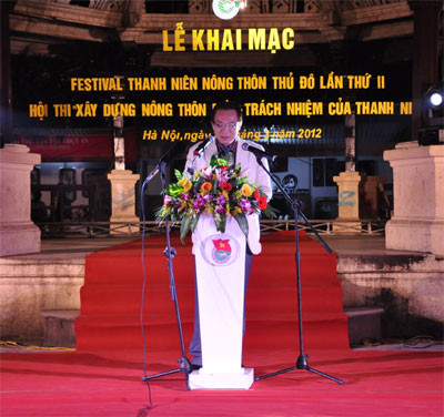 Ông Trần Xuân Việt - Phó Chủ tịch UBND TP Hà Nội phát biểu tại lễ khai mạc Ông Trần Xuân Việt - Phó Chủ tịch UBND TP Hà Nội phát biểu tại lễ khai mạc