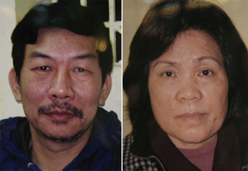 Lâm Phúc Hùng (trái) và Nguyễn Thị Bắc. Ảnh: H.A