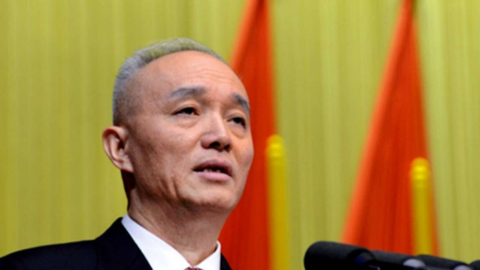 Tân Bí thư Thành ủy Bắc Kinh Thái Kỳ, ảnh: SCMP. Tân Bí thư Thành ủy Bắc Kinh Thái Kỳ, ảnh: SCMP.