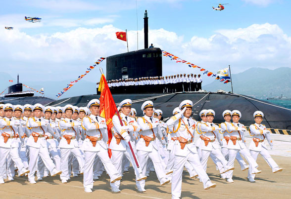 Quân đội Nhân dân Việt Nam luôn chắc tay súng bảo vệ độc lập chủ quyền, toàn vẹn lãnh thổ, quyền và lợi ích hợp pháp của Tổ quốc. Hình minh họa: Hải quân Nhân dân Việt Nam, ảnh: Nguyễn Trọng Thiết / Diễn đàn Doanh nghiệp. Quân đội Nhân dân Việt Nam luôn chắc tay súng bảo vệ độc lập chủ quyền, toàn vẹn lãnh thổ, quyền và lợi ích hợp pháp của Tổ quốc. Hình minh họa: Hải quân Nhân dân Việt Nam, ảnh: Nguyễn Trọng Thiết / Diễn đàn Doanh nghiệp.