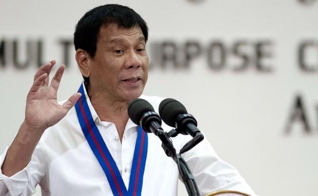 Tổng thống Philippines Rodrigo Duterte, ảnh: AP/SCMP.