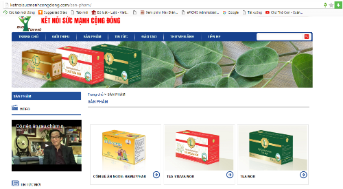 Sản phẩm của Công ty Cổ phần Big Forest Việt Nam được quảng cáo trên Website. Ảnh (Chụp ngày 16/3) Sản phẩm của Công ty Cổ phần Big Forest Việt Nam được quảng cáo trên Website. Ảnh (Chụp ngày 16/3)