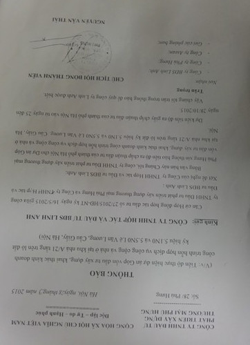 Mặc dù đã bị Hancom thanh lý hợp đồng. Tuy nhiên, Công ty Phú Hưng vẫn thông báo kế hoạch cho Công ty Linh Anh. Mặc dù đã bị Hancom thanh lý hợp đồng. Tuy nhiên, Công ty Phú Hưng vẫn thông báo kế hoạch cho Công ty Linh Anh.