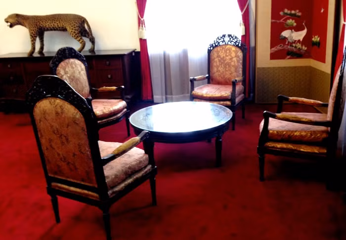 Một góc phòng làm việc của Tổng thống Nguyễn Văn Thiệu.