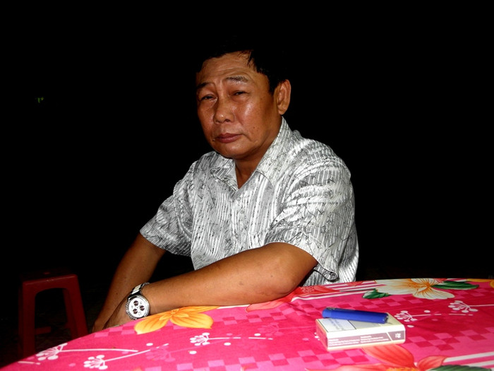 Ông Nguyễn Tấn Sự, một Phật tử đã từng tu, học tại chùa Vàm Ray.