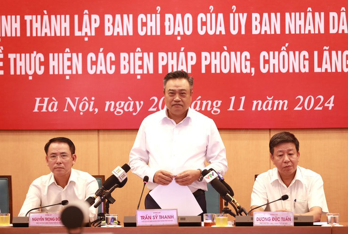 Ông Trần Sỹ Thanh làm Trưởng Ban Chỉ đạo về thực hiện các biện pháp phòng, chống lãng phí của Ủy ban nhân dân Thành phố Hà Nội. Ảnh: thudo.gov.vn