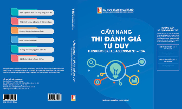 Đại học Bách khoa Hà Nội thông báo phát hành cuốn “Cẩm nang thi Đánh giá tư duy TSA” z5992198201862_5d6311e772c021c44423eb08577e522c.jpg