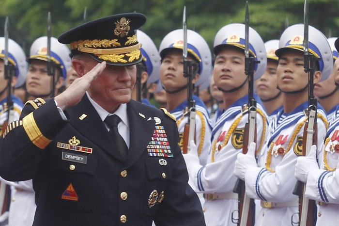 Chủ tịch Hội đồng Tham mưu trưởng liên quân Mỹ Martin Dempsey thăm Việt Nam, hình minh họa. Chủ tịch Hội đồng Tham mưu trưởng liên quân Mỹ Martin Dempsey thăm Việt Nam, hình minh họa.