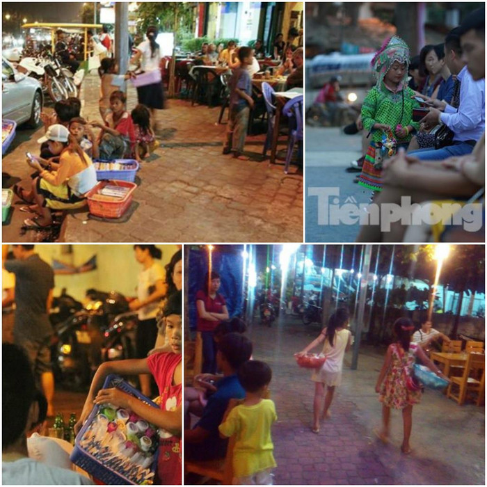 Không khó để bắt gặp cảnh trẻ em bán hàng rong trên phố về đêm. (Ảnh: Tổng hợp từ Tiền phong, giaoduc.edu.vn, giadinhxahoi) Không khó để bắt gặp cảnh trẻ em bán hàng rong trên phố về đêm. (Ảnh: Tổng hợp từ Tiền phong, giaoduc.edu.vn, giadinhxahoi)