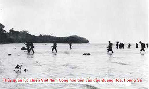 Thủy quân lục chiến Việt Nam Cộng hòa đổ bộ lên đảo Quang Hòa. Thủy quân lục chiến Việt Nam Cộng hòa đổ bộ lên đảo Quang Hòa.