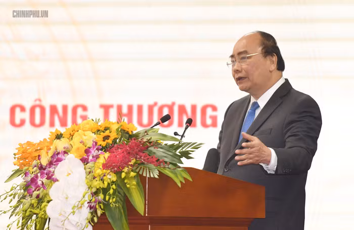 Thủ tướng phát biểu tại Hội nghị. Ảnh: VGP