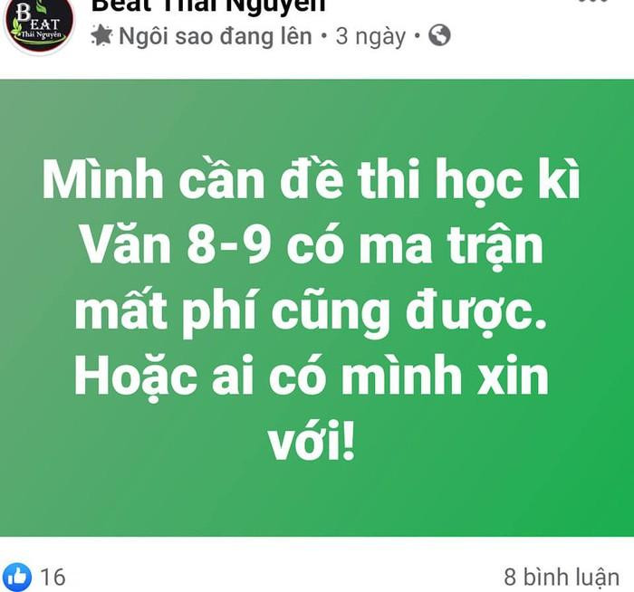 Những tin như thế này nhan nhản trên các nhóm facebook của giáo viên (Ảnh chụp từ màn hình).